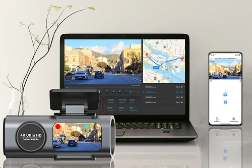 Dashcam 4K Avant & Arrière – Caméra de Voiture Double Objectif - dash cam - RST2