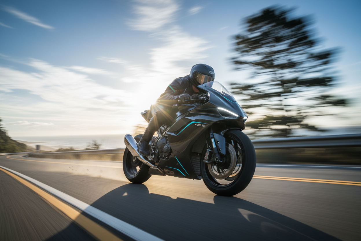 High-speed motorbike