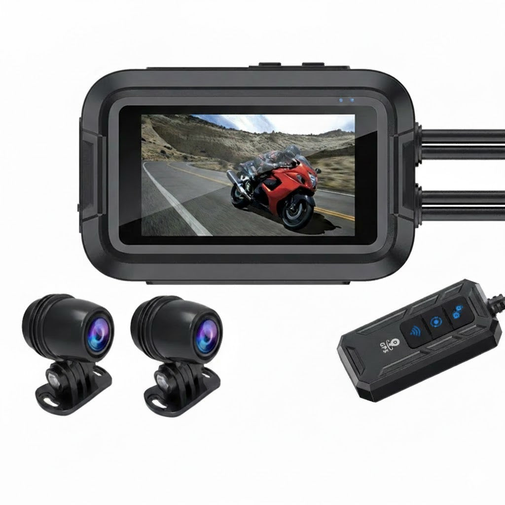 Dashcam 4K Avant & Arrière – Caméra de Moto Double Objectif - dash cam - RST Moto